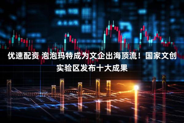 优速配资 泡泡玛特成为文企出海顶流!国家文创实验区发布十大成果