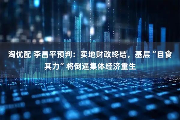 淘优配 李昌平预判：卖地财政终结，基层“自食其力”将倒逼集体经济重生